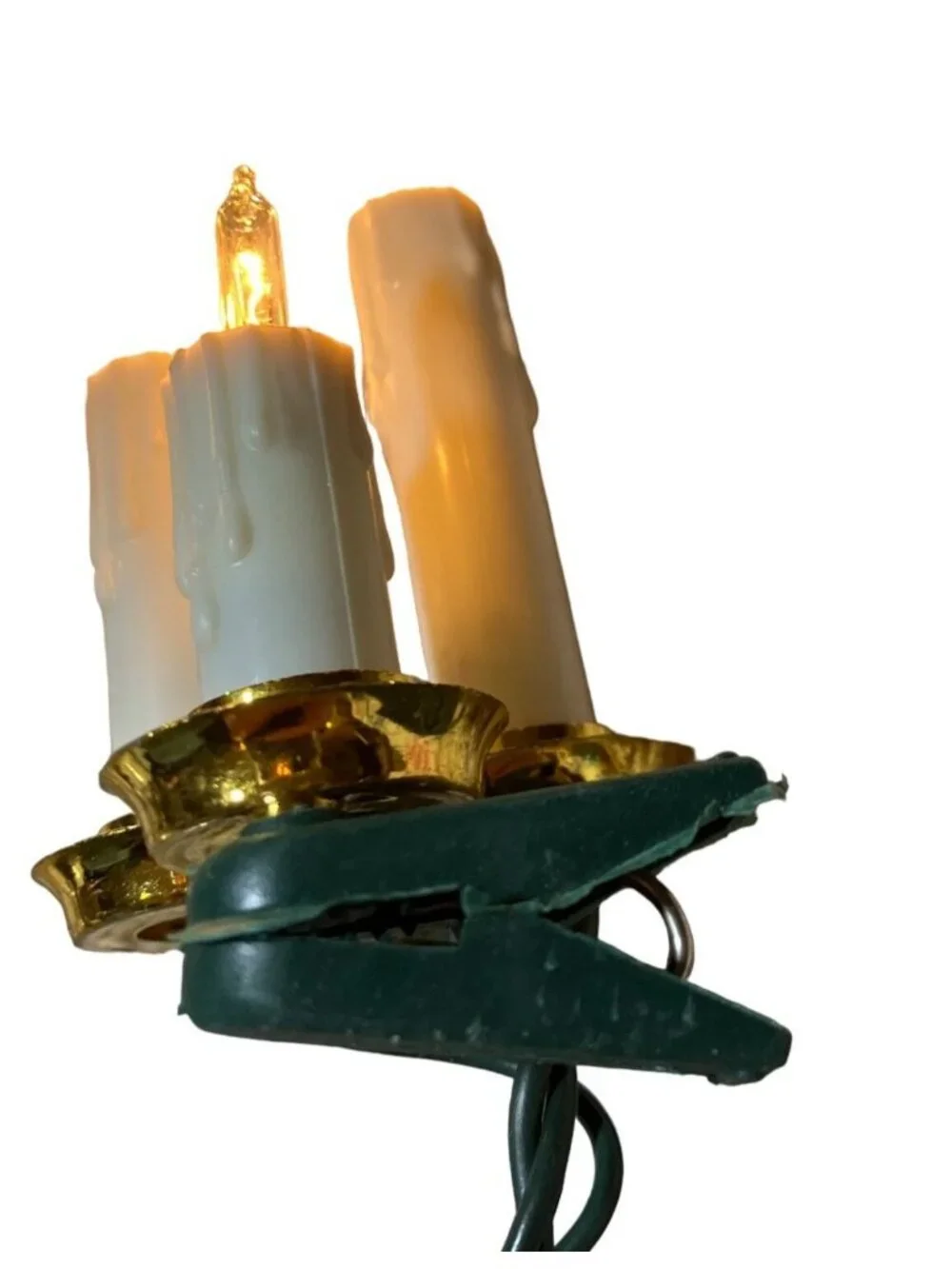 Christmas Candle String Light Set of 15 indoor Clip-on Lights